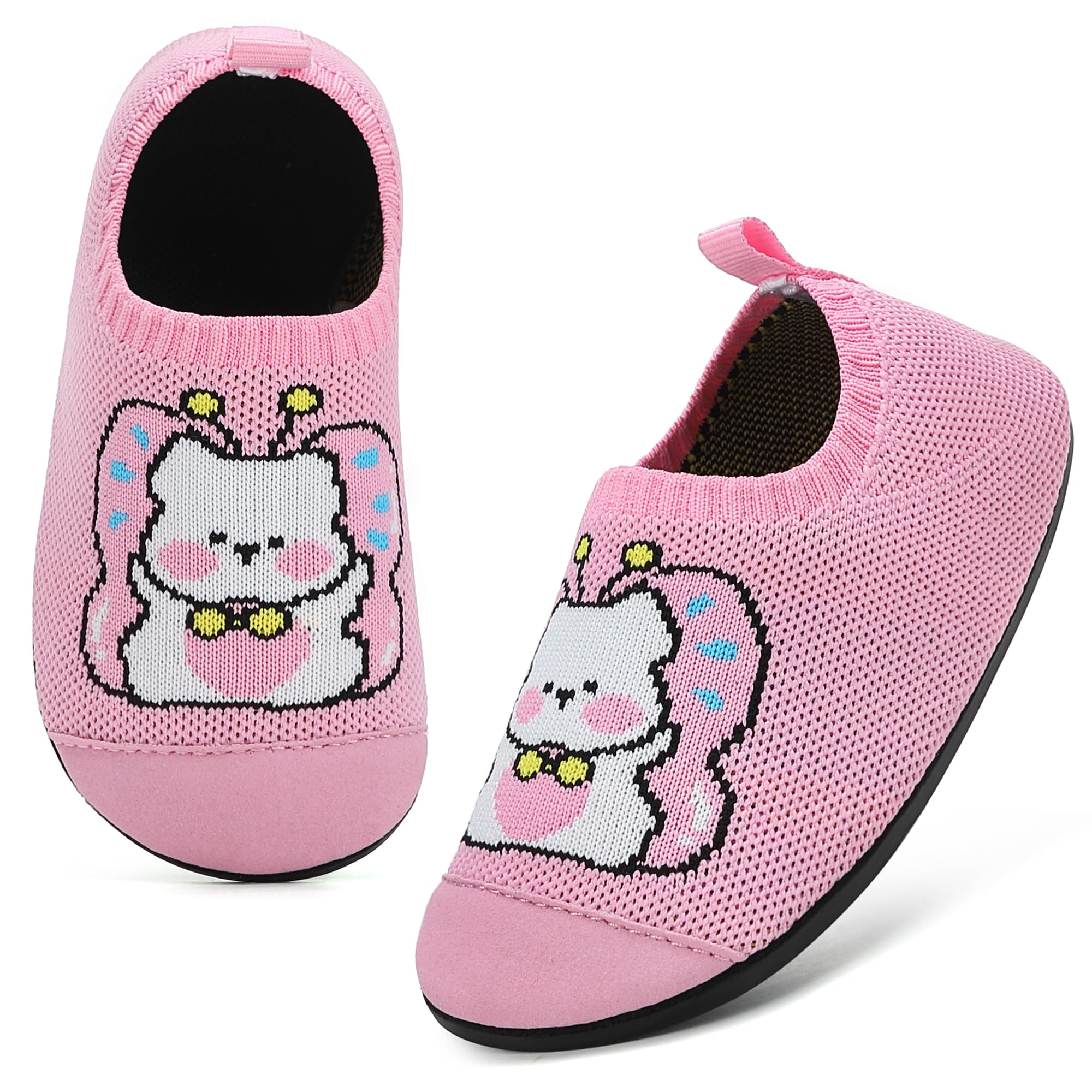 VOLHAL Hausschuhe Kinder Junge Leichte Rutschfeste Indoor Pantoffeln Mädchen Weich barfuss für Lauflernschuhe Kindergarten Slippers