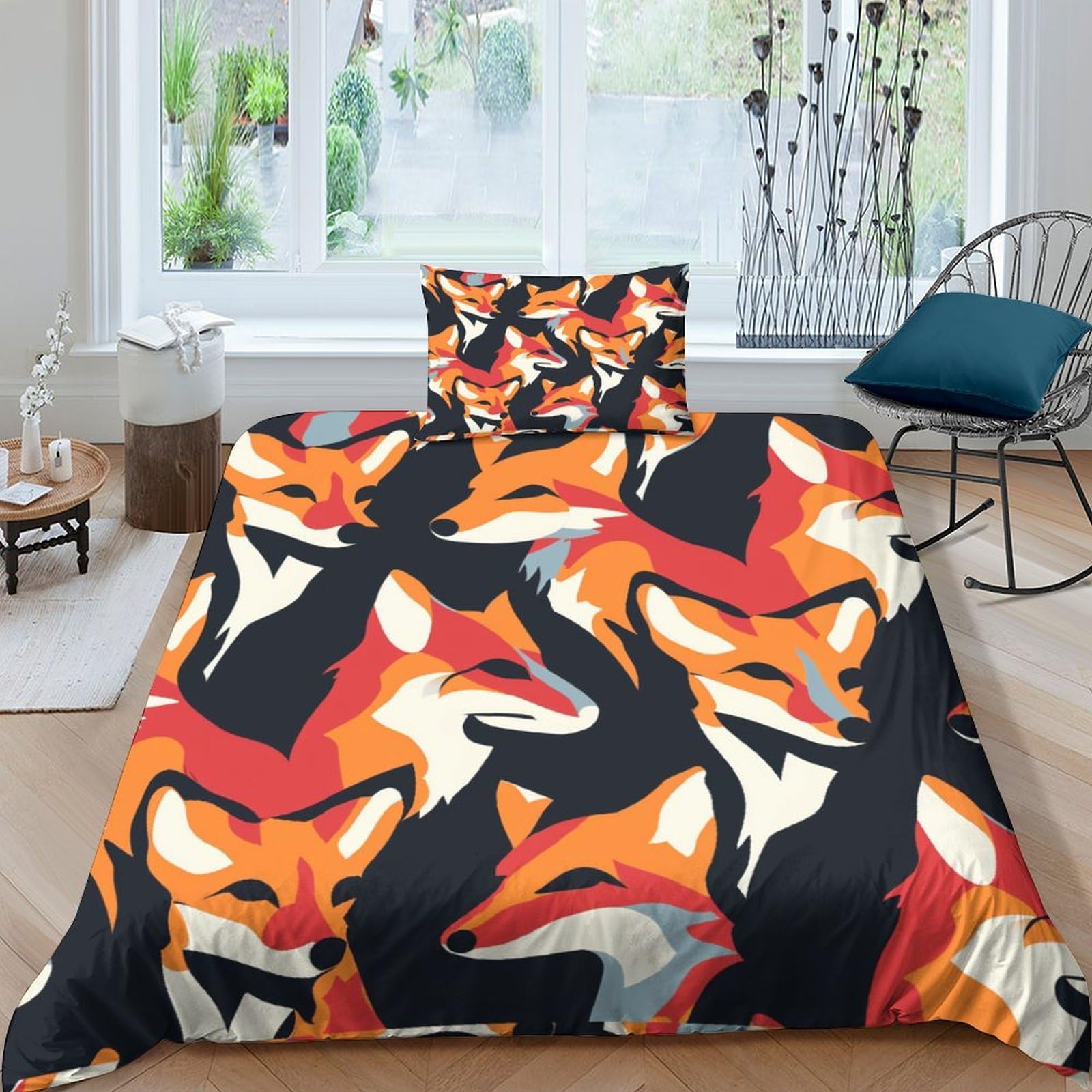 Housse de couette en microfibre premium ultra douce avec zip robuste