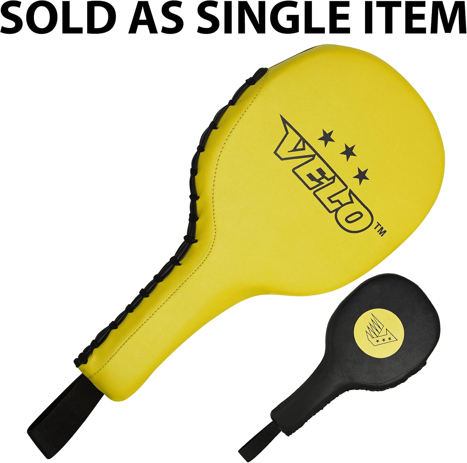 VELO. Taekwondo Kick Pad Microfiber Leather Double Kicking Durable Strike Pads Kickboxing Training Combat Sports Karate Target