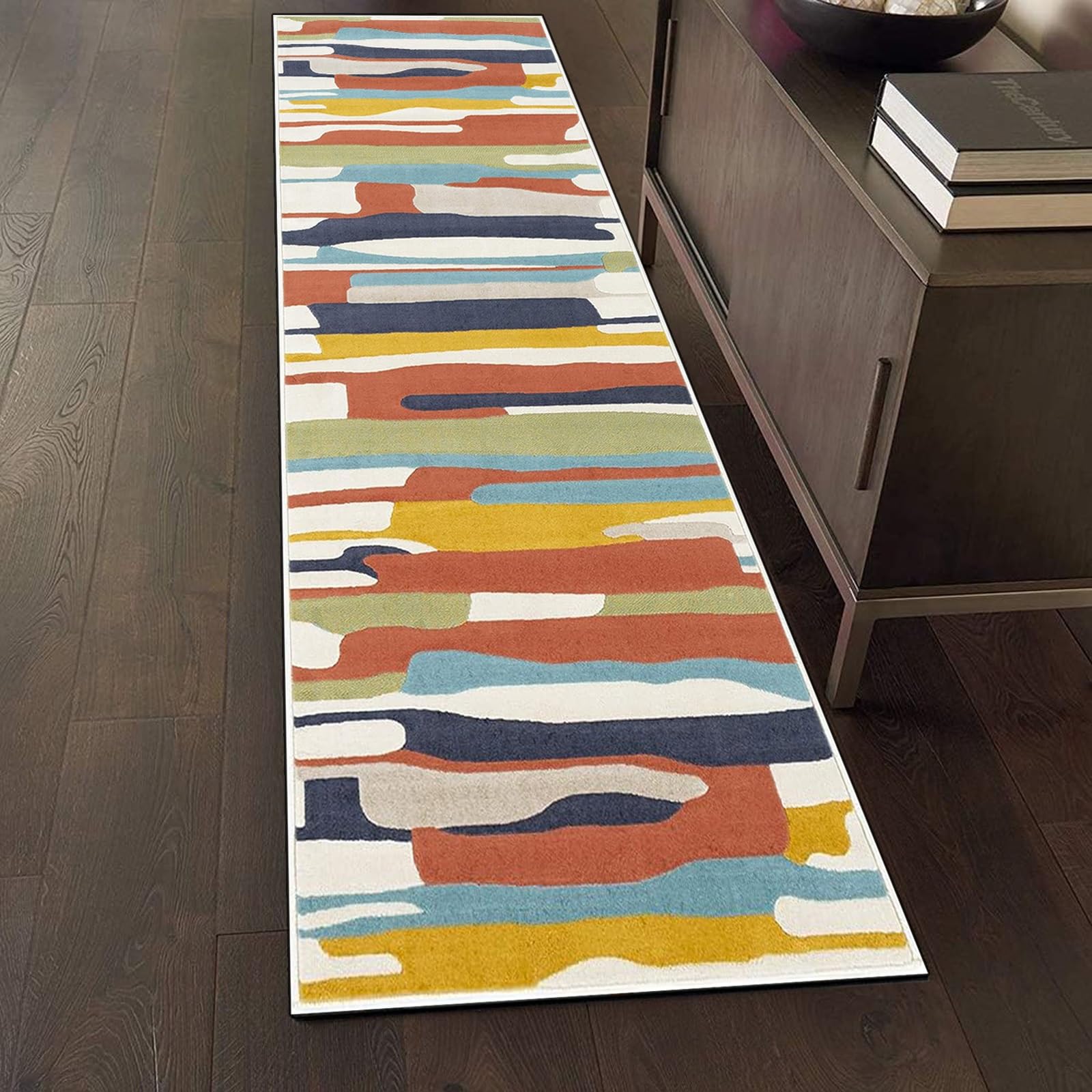 Tappeto Passatoia Cucina Lavabile 40 x 250 cm Moderni, Lavabili, Antiscivolo, Antistatico, Morbida, Pelo Corto Antisfilo Tappeti Moderno Lavabile Tappeto Corridoio, 5