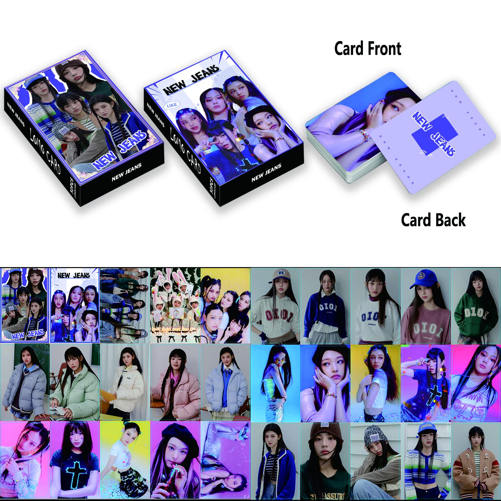ZHENGGE 5 Pack/150 Pcs NEW JEANS Lomo Card Kpop Photocards