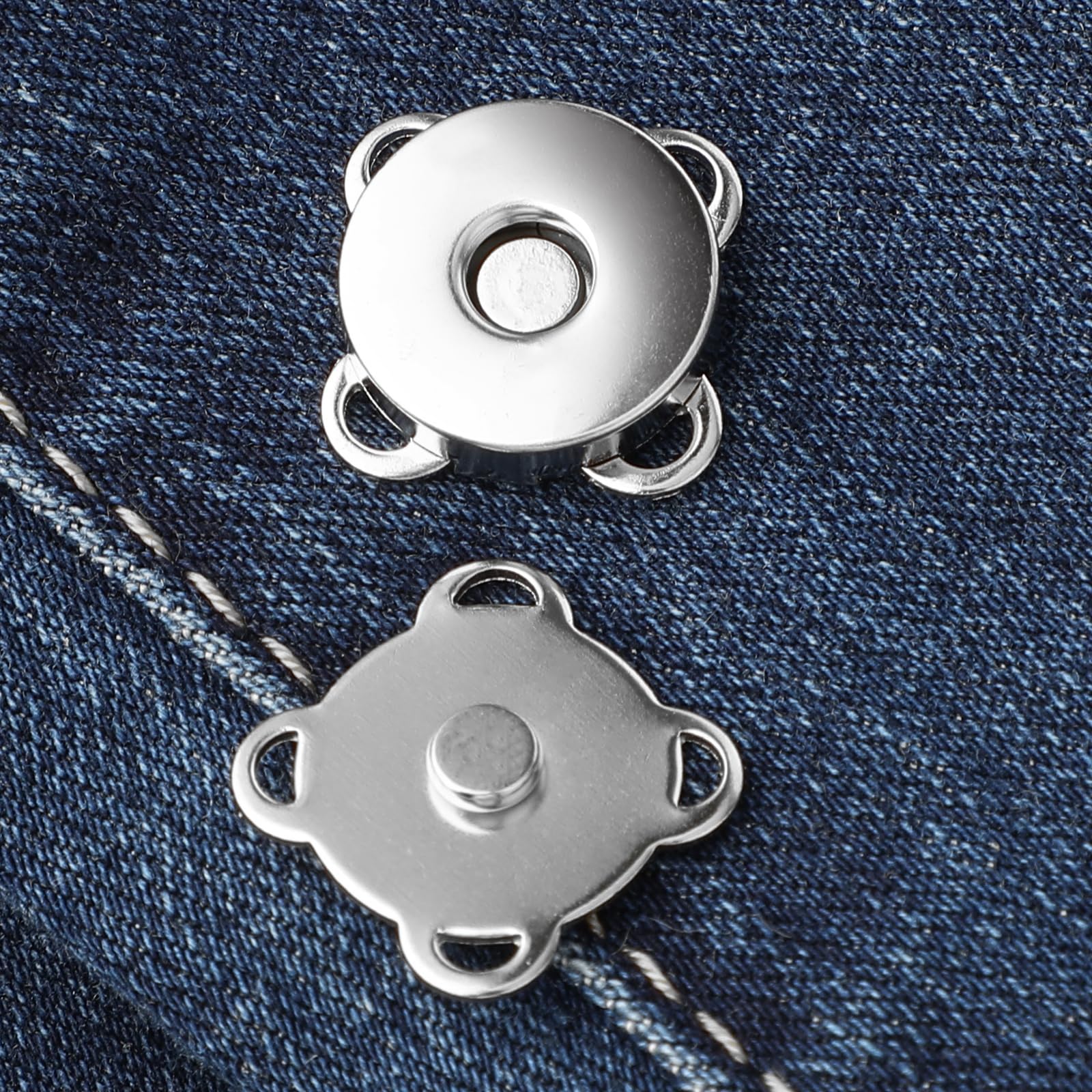 COMNICO Set Di 12 Tasche Con Chiusura Magnetica, Bottoni