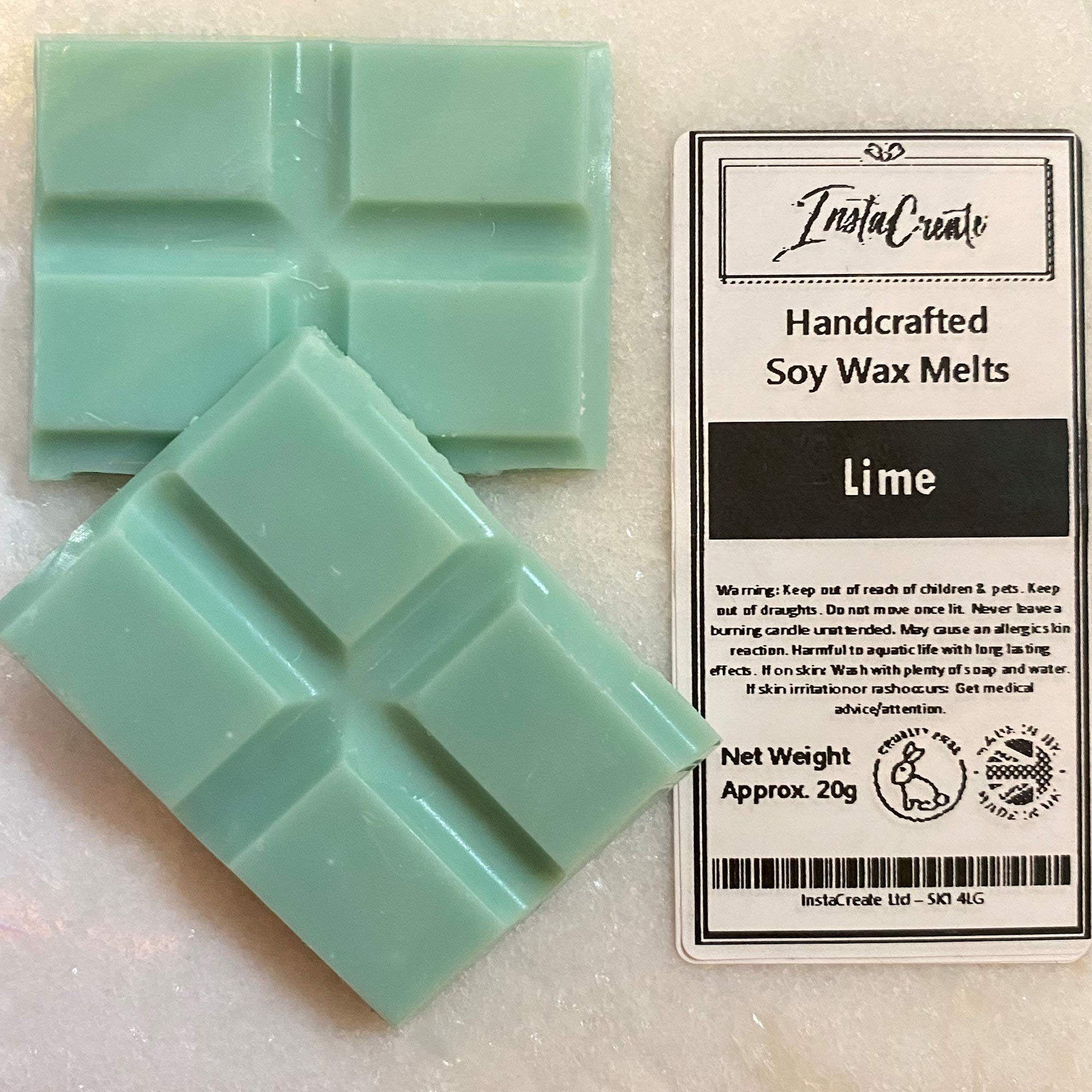 Ditzy Doll LIME WAX MELT BAR - Handcrafted Highly Fragrant Air Freshener Home Fragrance Candle Wax Warmer Wax Melt Burners