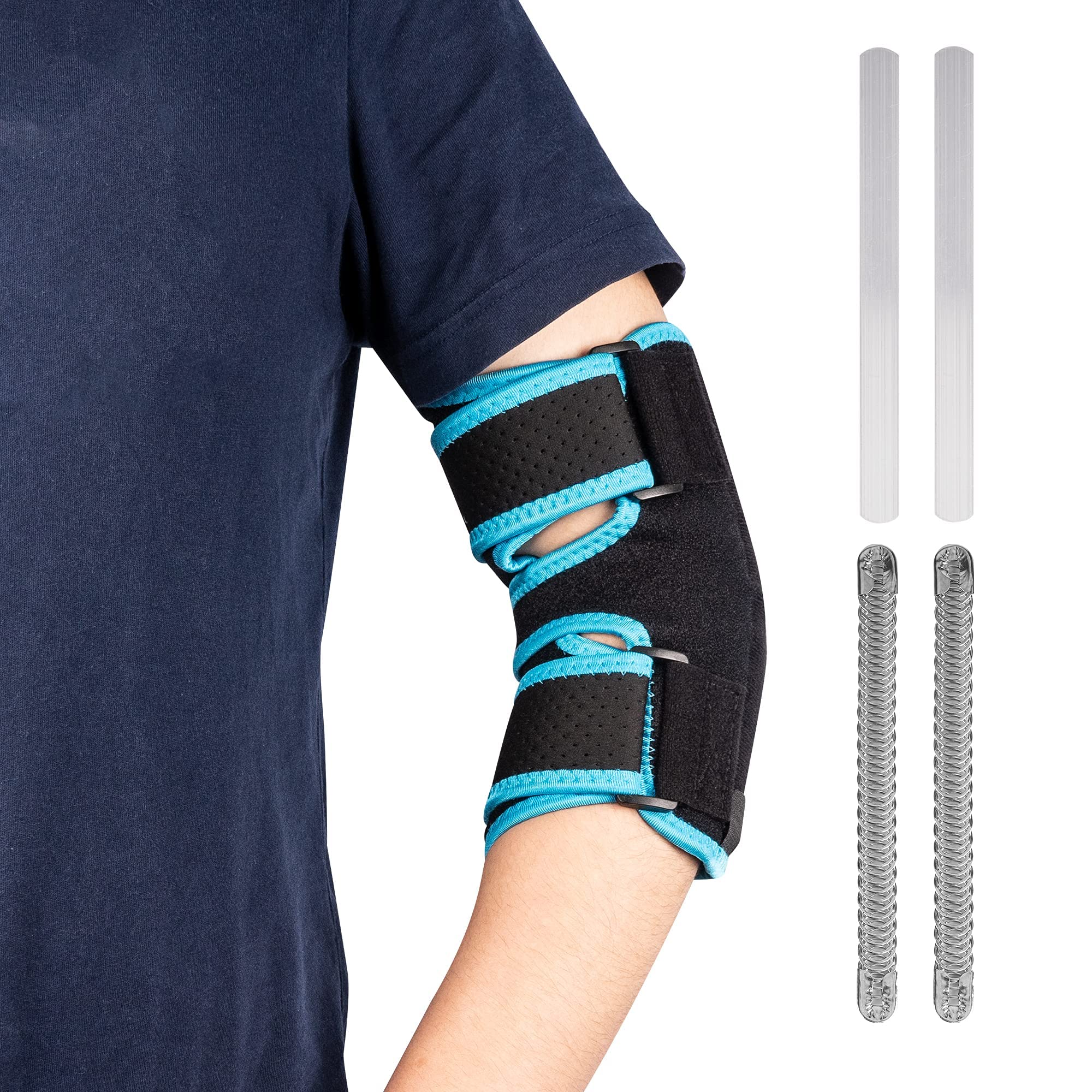 Buy Tennis Elbow Brace Arm Splint Night Elbow Support with 4