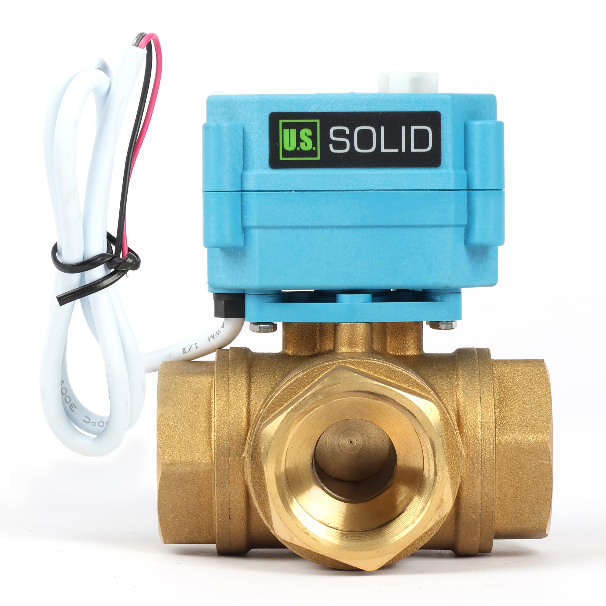 Válvula motorizada tipo T con control manual que optimiza sistemas hidráulicos de 1" U.S. Solid