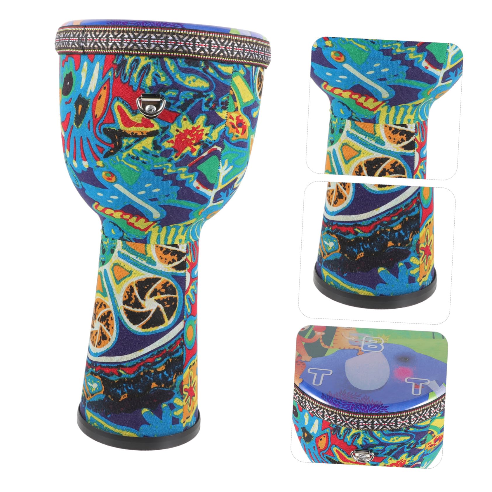 BESPORTBLE Djembe Dipinto Resistente e Anticorrosione Strumento Percussione per Adulti per Performance Musicali e Feste