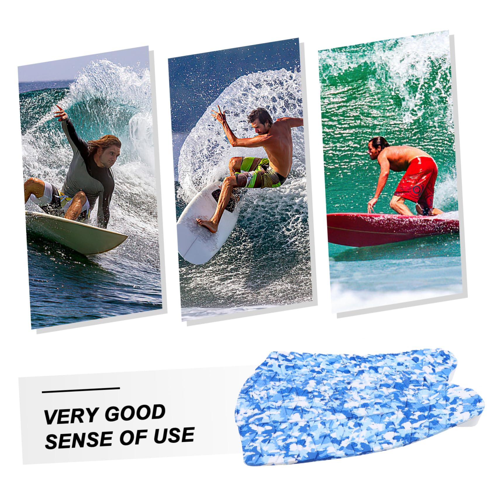 Surfbrett-traktionspad -Matte Selbstklebende Pads Eva-surf-traktionspad Schwanzmatte Für Surfbretter Installieren Entfernen Wasserbeständig Langlebig Und Kratzfest