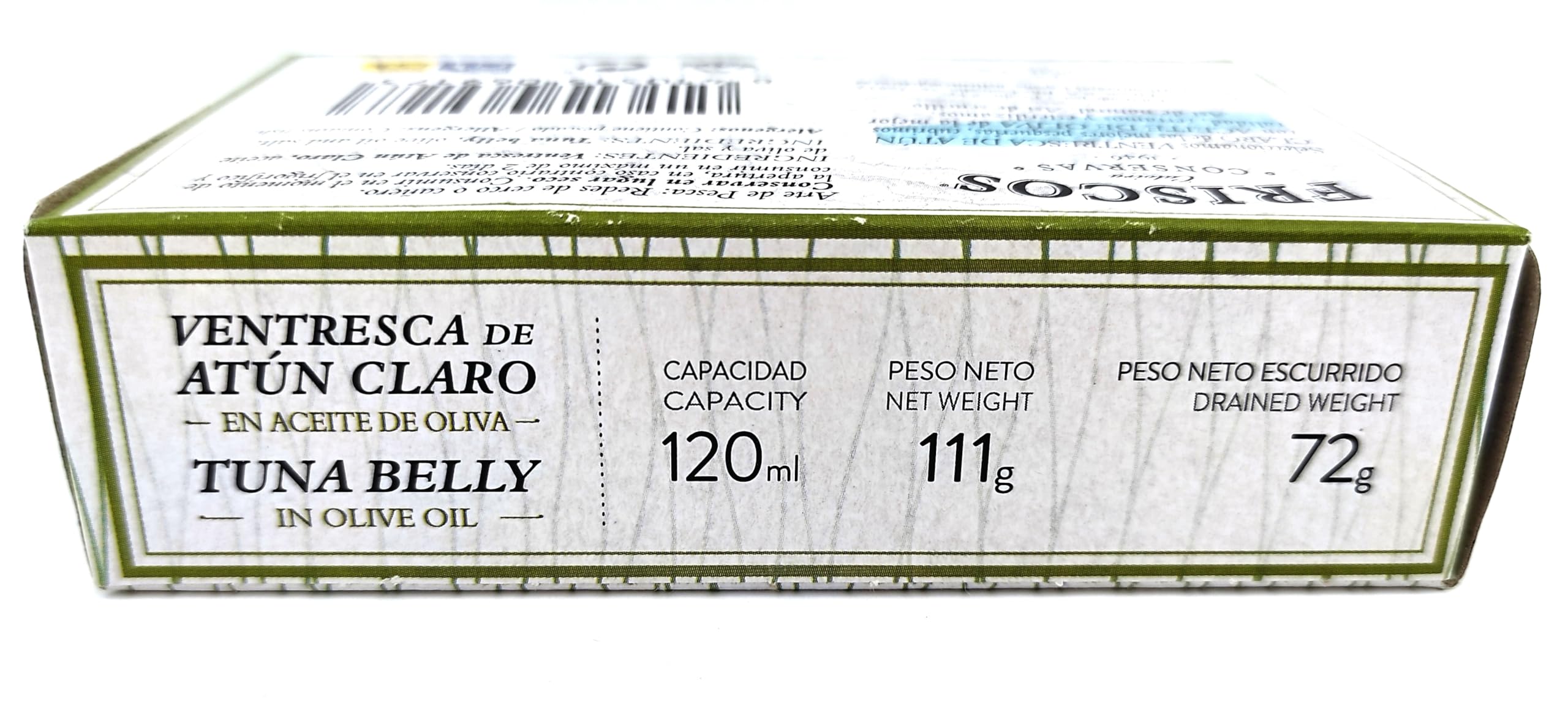 FRISCOS Ventresca de Atún Claro fileteada en aceite de oliva 12 unidades