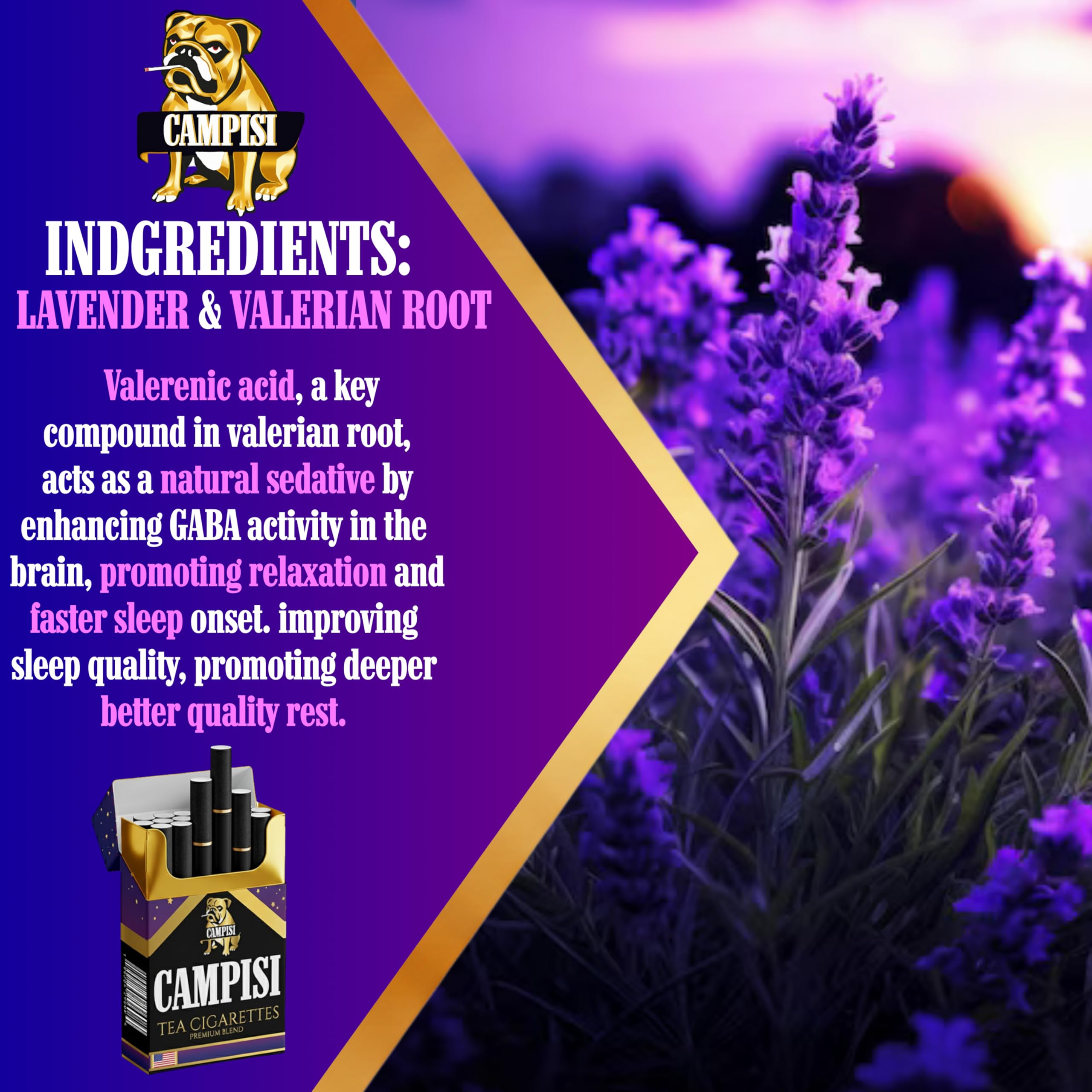 lavender cigarettes amazon Amazon.com: Campisi Tea Cigarettes, Sleepy Lavender Blend with Valerian  Root, Natural Sleep Support, Tobacco-Free, USA Made : Health & Household
