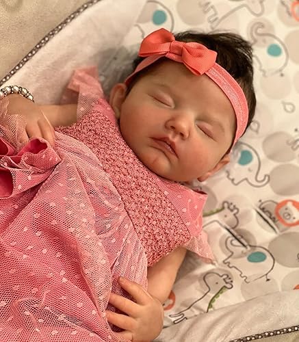 Miniatura 2 de iCradle Muñeca de bebé realista Reborn de 20 pulgadas, 19.7 in, de silicona, aspecto realista, piel 3D, venas visibles, muñecas recién nacidas,