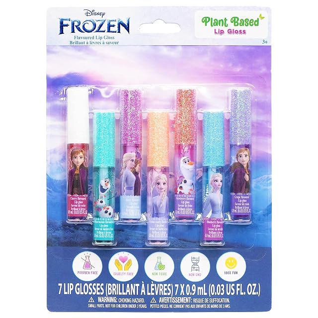 Frozen Brillo Labial Vegetal 7 uds Niñas 3+ Regalo Fiesta