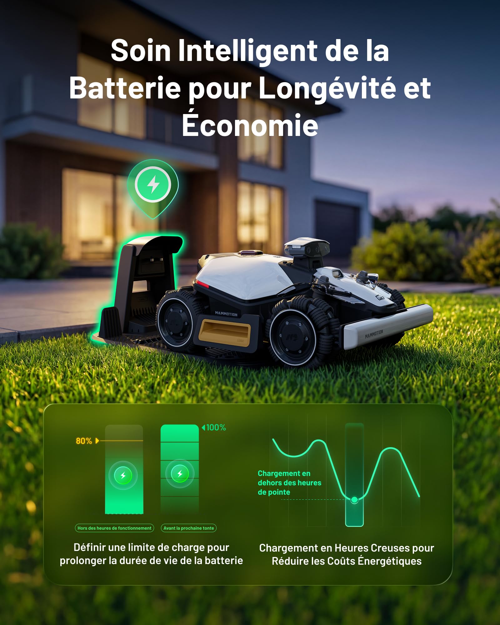 MAMMOTION LUBA Mini 2 AWD 1000 Robot Tondeuse