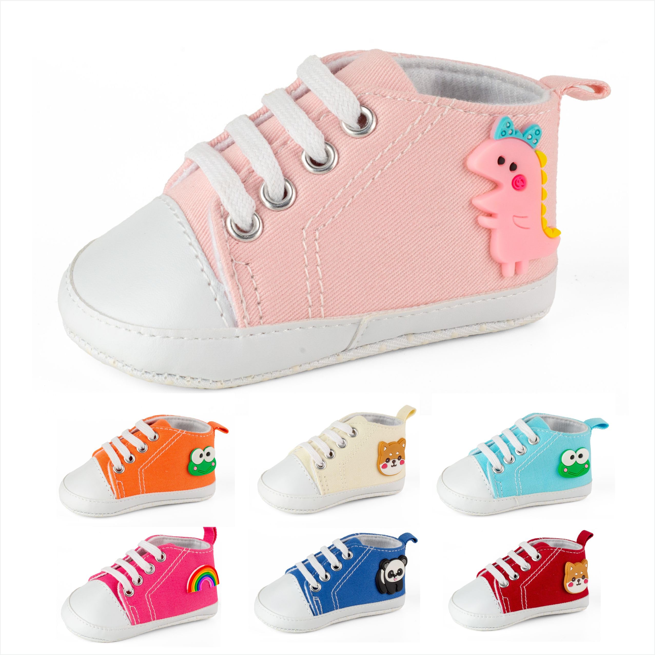Lillypupp Soft Cotton Canvas Baby Shoes for boy Girl. Unisex Anti Slip Skid Walking Sneakers for Newborn Infant for 0-3 3-6 6-9 9-12 Months. (B0D1N2VMJ4) Amazon Price History, Amazon Price Tracker