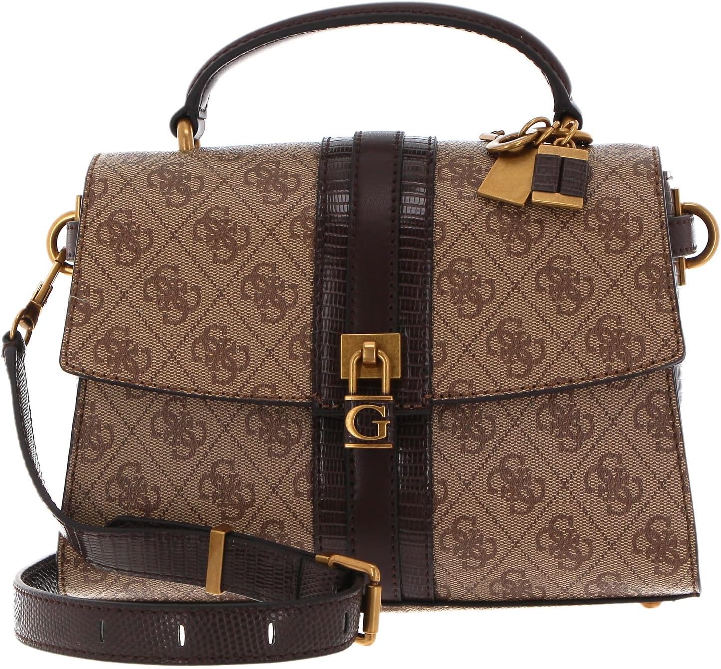 GUESS Women's Ginevra Logo Top Handle Flap