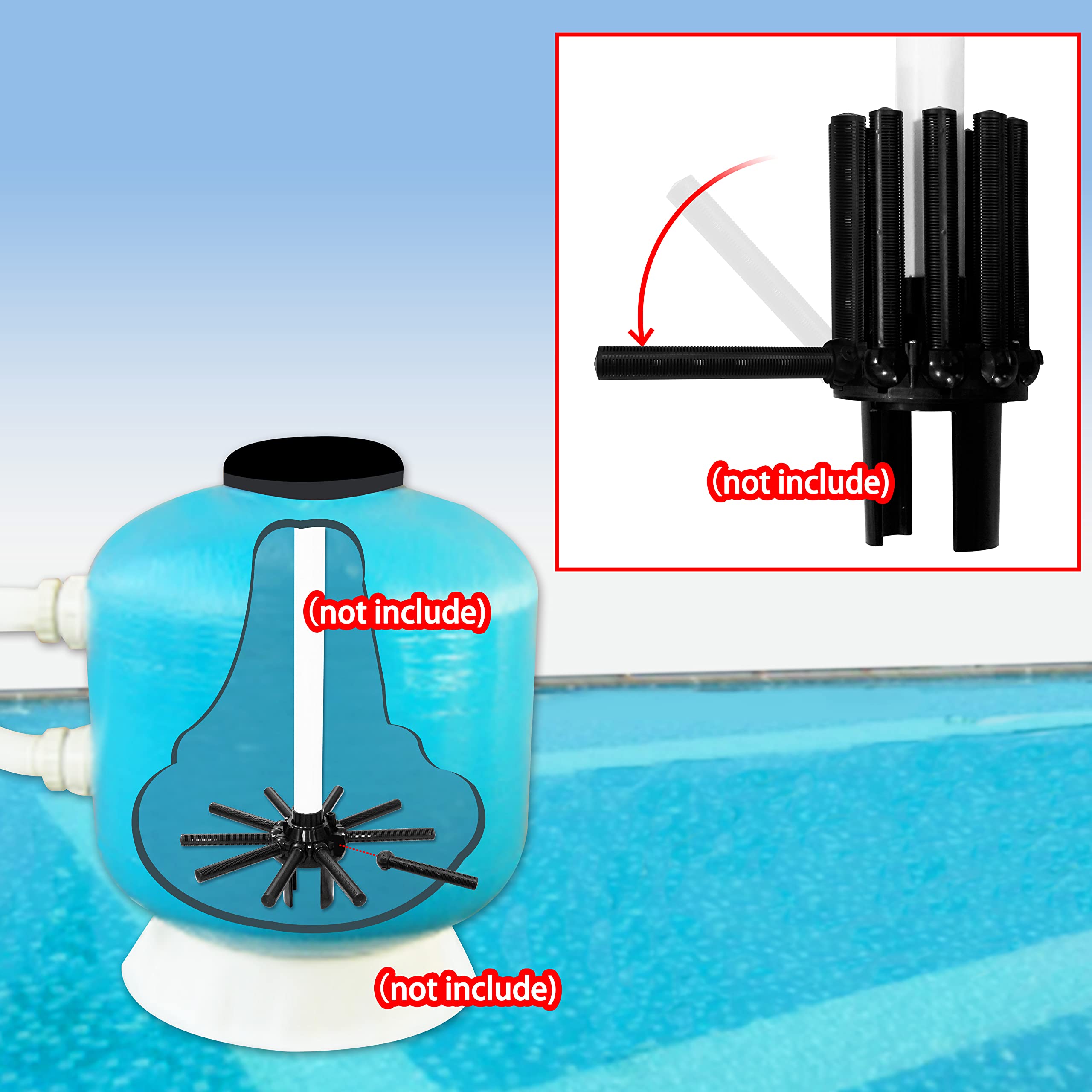 Hayward SX240DN Seitlicher Sandfilter-Ersatz – Passend Für Hayward Pro Serie & Sandfilter, 2,8 Kg