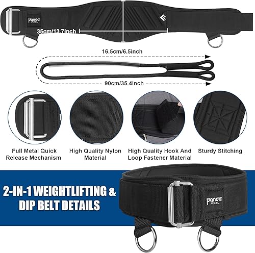 Miniatura 3 de Actualización 2024Cinturón de levantamiento de pesas 2 en 1, cinturón de levantamiento de pesas y inmersión, cinturón de peso autobloqueante con