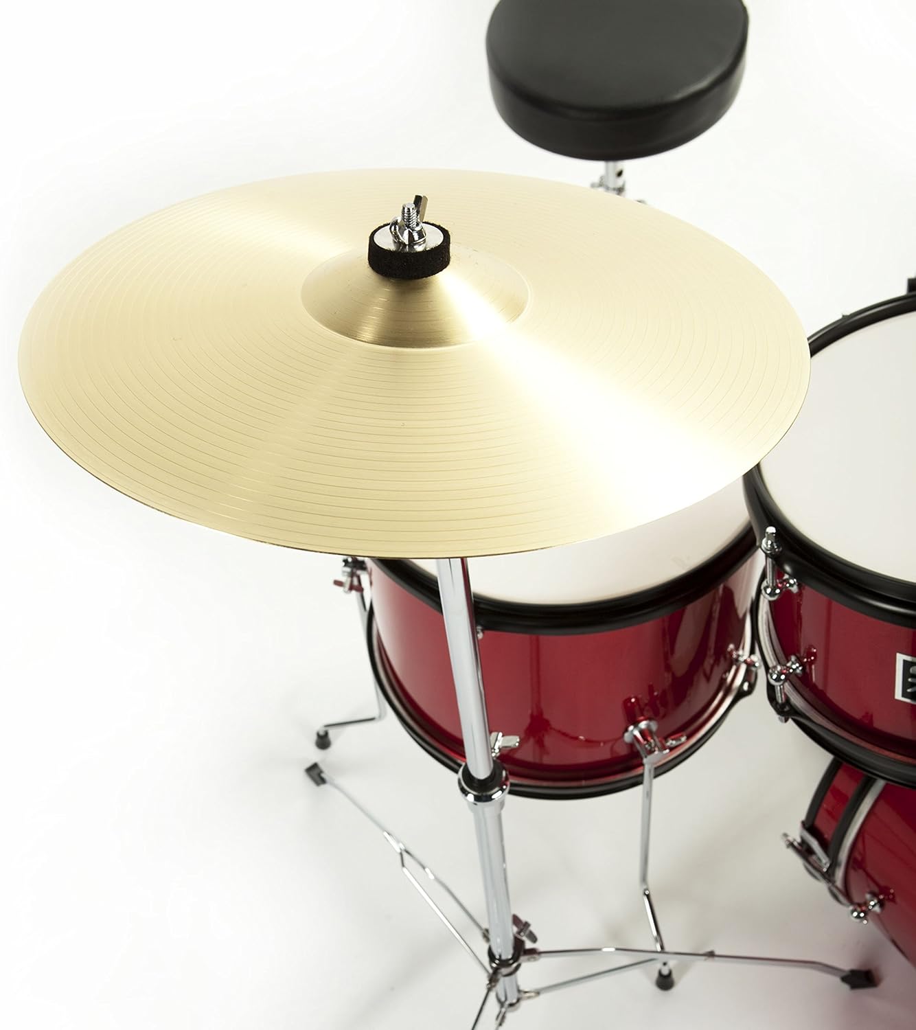 Crash/ride cymbal on its stand