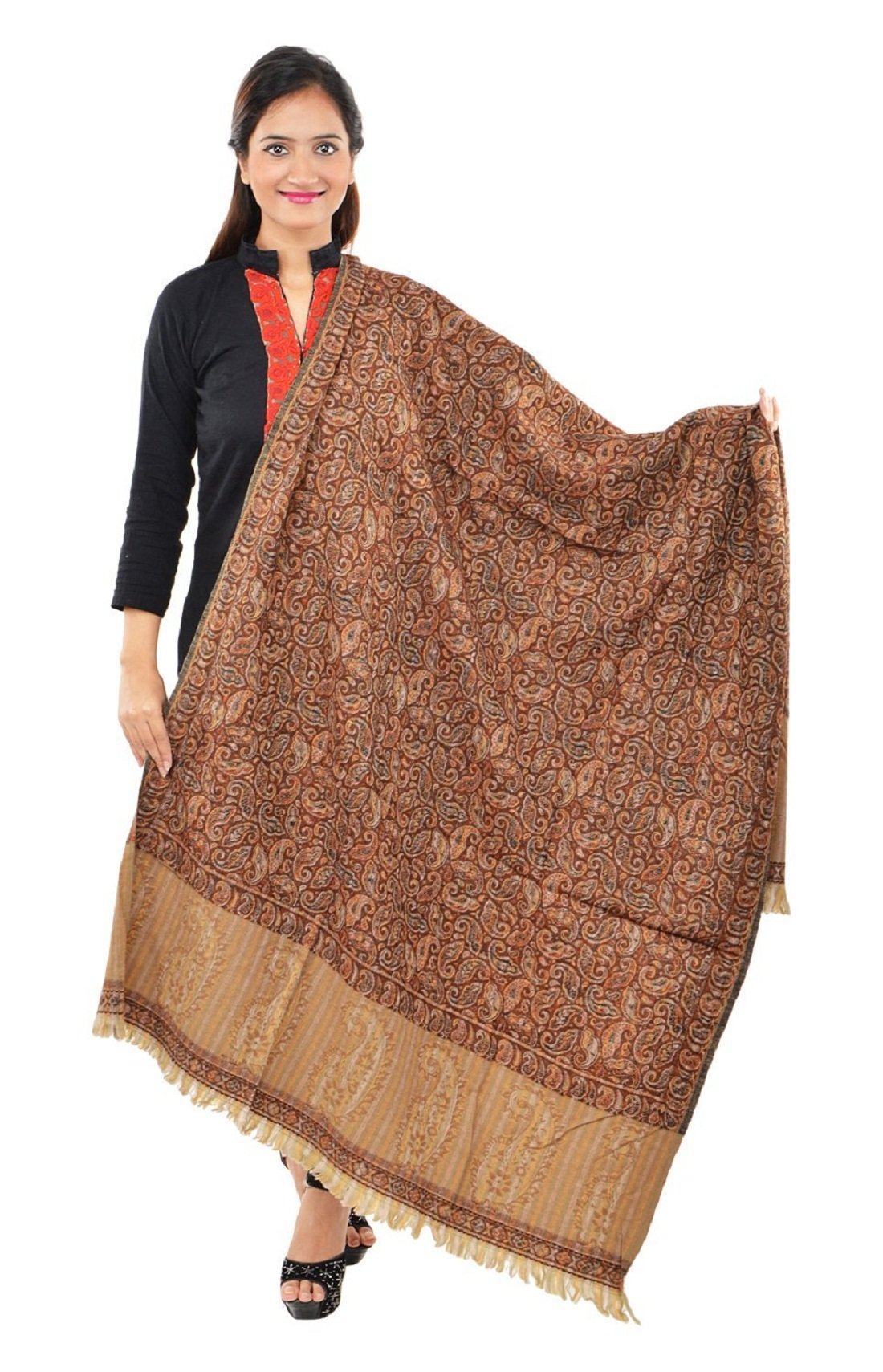 Women's Woollen Shawl (Multi-Coloured)-image-20
