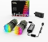 Vista 11 de Twinkly Strings 100 LED RGB, Cadena de luces LED para interiores y exteriores, Luces LED inteligentes, LEDs trazables, Compatibles con Alexa
