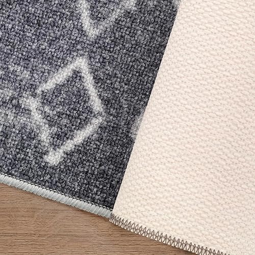 Miniatura 6 de Antep Rugs Juego de 13 alfombras antideslizantes para pelar y pegar color gris carbón 8 x 30 pulgadas