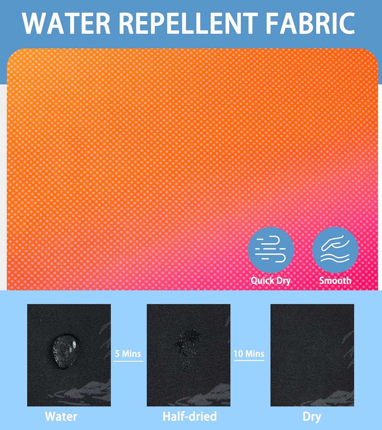 uideazone Mens Golf Shirt Dry Fit Athletic Polo Shirts Moisture Wicking Performance 3D Print Short Sleeve - Image 6