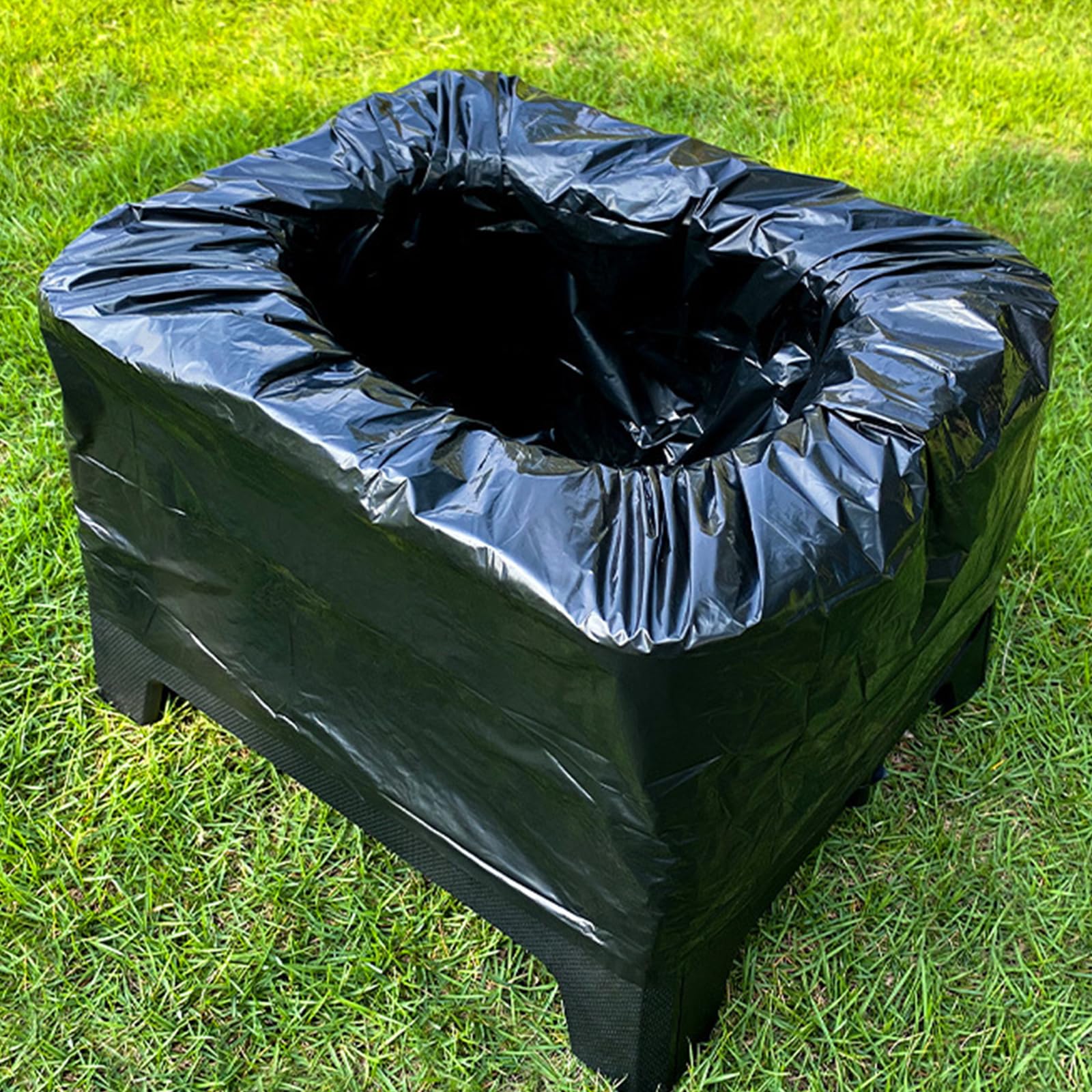NUEAYMS Inodoro de emergencia para viajes de campamento, inodoro, plegable, compacto, ligero, de alta capacidad, con bolsa absorbente, Porta Potty