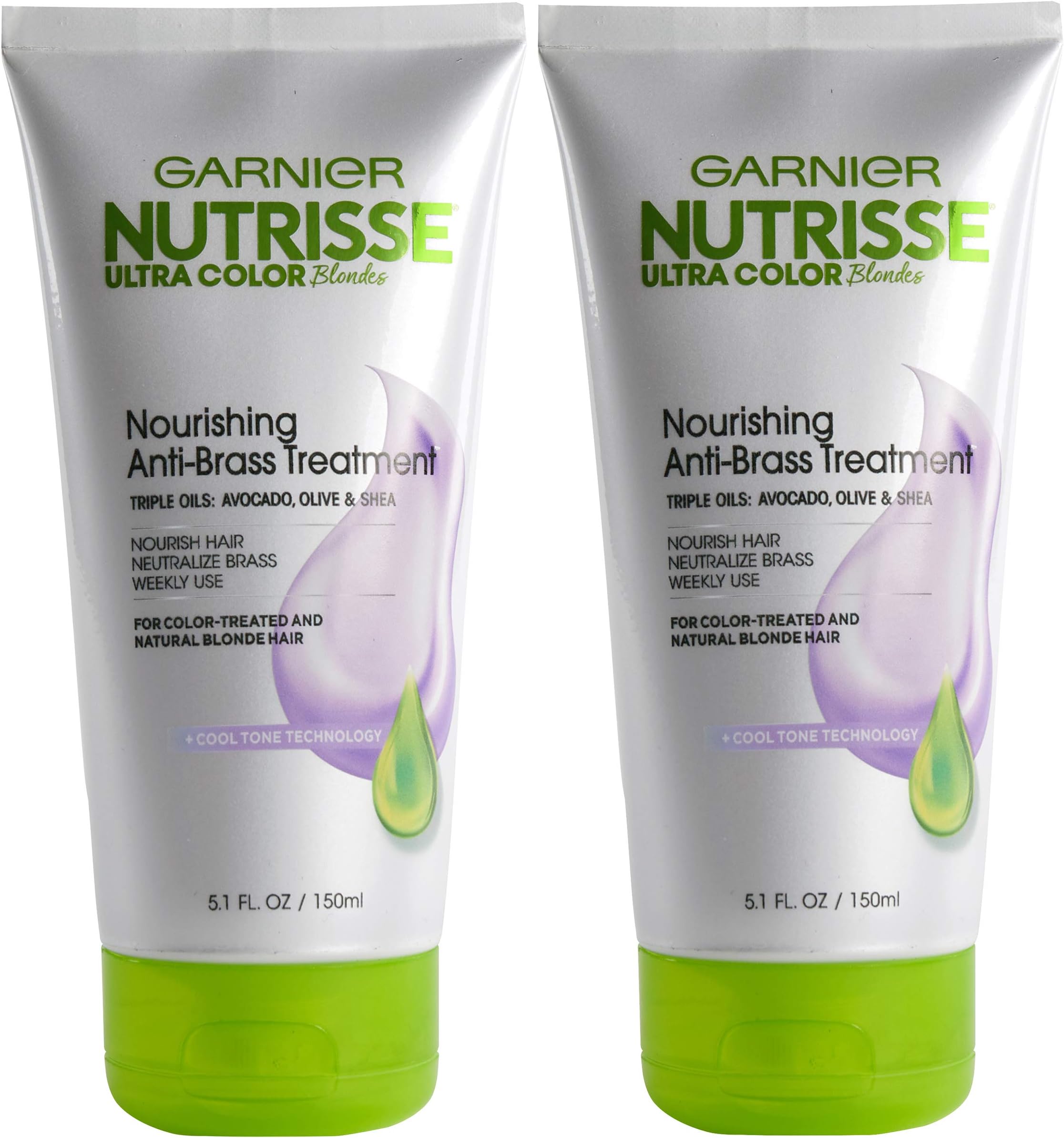 Garnier Hair Color Nutrisse Ultra Color Blondes Nourishing Anti-Brass Toner Treatment, 2 Count (Packaging May Vary)