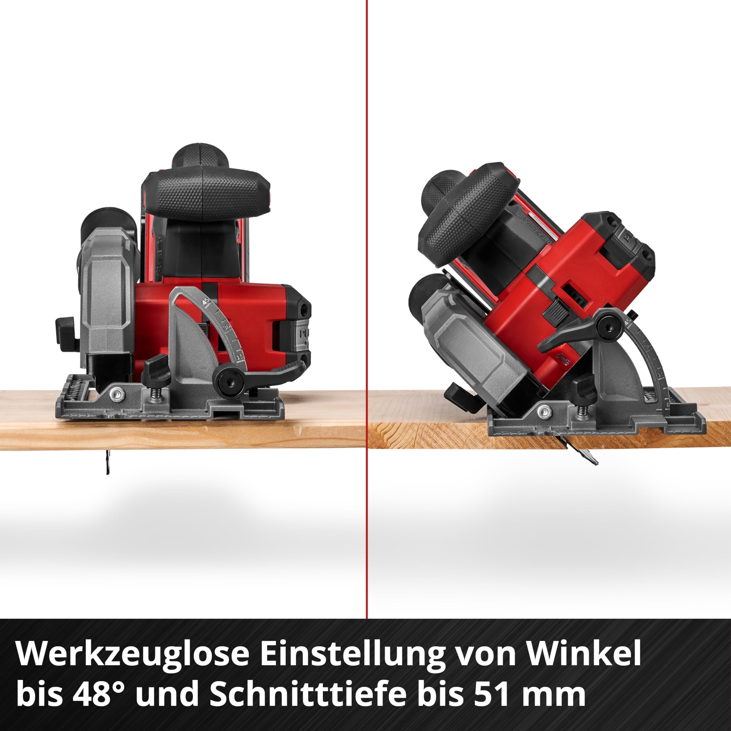 Einhell Professional Akku-Handkreissäge TP-CS 18/136-C Li BL - Solo Power X-Change (18 V, Ø 136 mm Sägeblatt, Brushless, 51 mm Schnitttiefe, werkzeuglose Einstellung, ohne Akku)