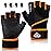 HTZPLOO Workout Gloves Gym Gloves Weight Lifting Gloves for Men Women with Full Palm Pad,Strong Wrist Wraps Support,Enhanced Grip,for Fitness,Exercise (Black&Orange, Small)