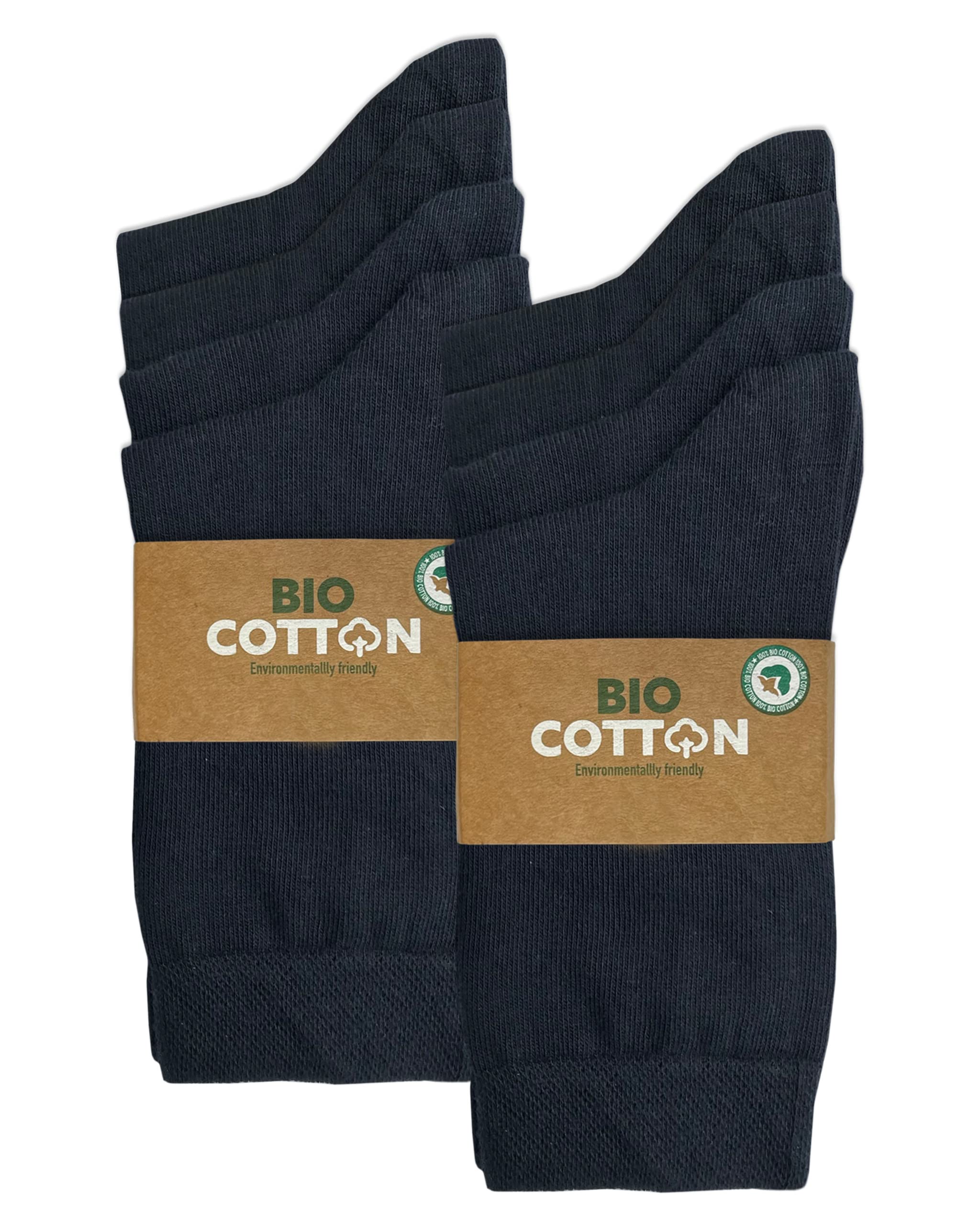 Mehrstrumpf Boys 8 Pairs (Navy) 8/12 Pairs Children's 100% Organic Cotton Socks For And Girls Without Seam (Model: Biolivia), 27-30