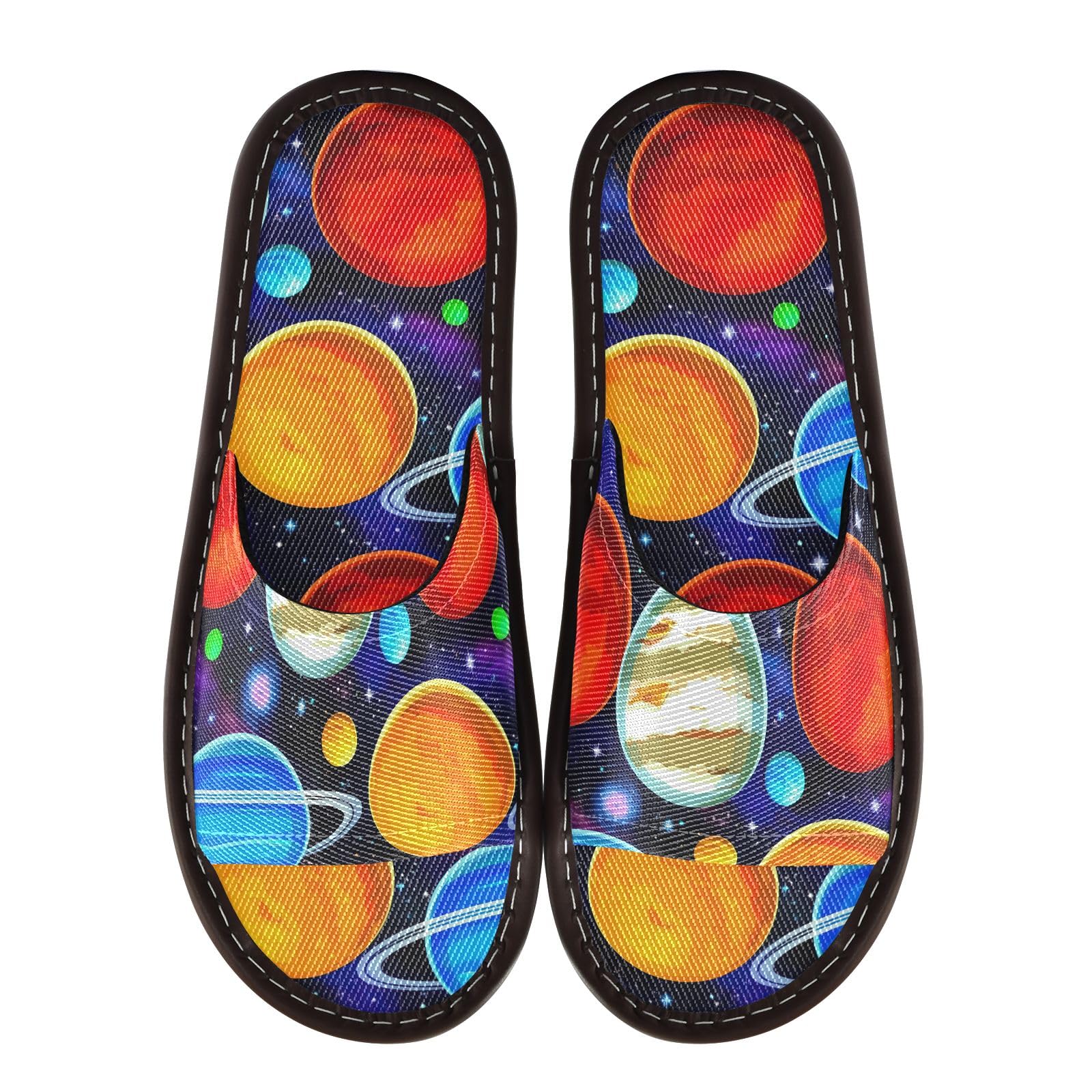 CHIFIGNO Hospital Spa Shoes for Unisex, Reusable Slip-on Slippers with Anti-slip Sole Size 8-8.5