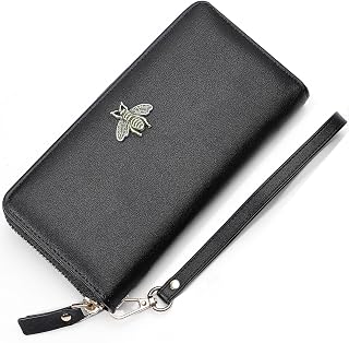 Women Wallet RFID Blocking Ladies Clutch Purses Long Wristlet Wallets for Women