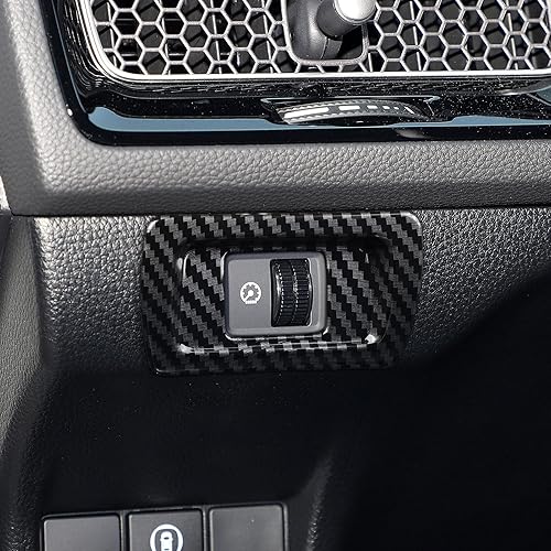 Miniatura 98 de Car Central Armrest Box Cover Decals for 2022 2023 2024 2025 Honda Civic 11th Gen Accessories ABS Carbon Fiber Interior Stickers