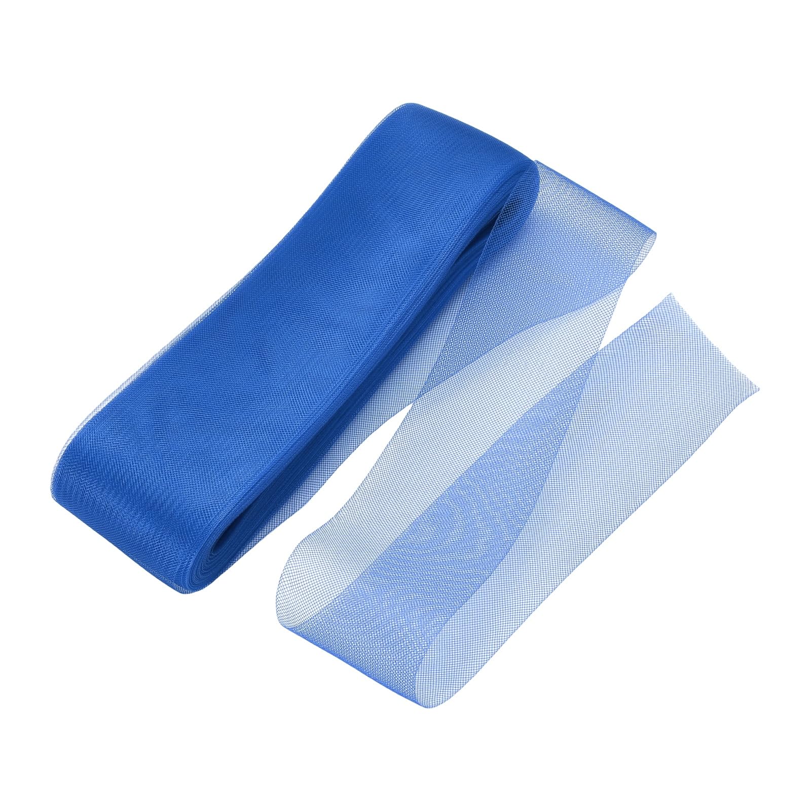 Crin de cheval pour désossage de robe de mariée tresse polyester bleu 7,6 cm