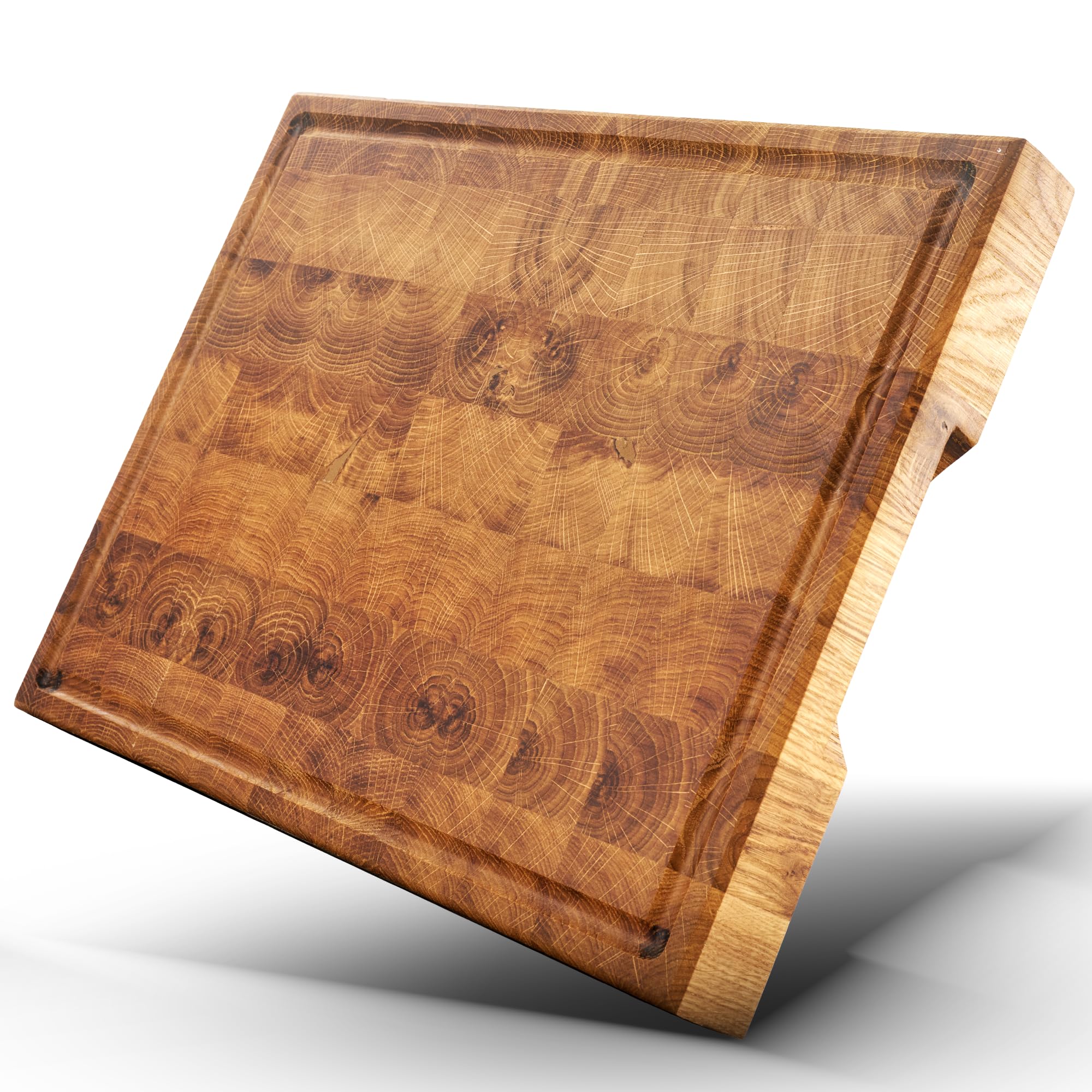 Premium Snijplank van eikenhout, personaliseerbaar, 40 x 30 x 3 cm