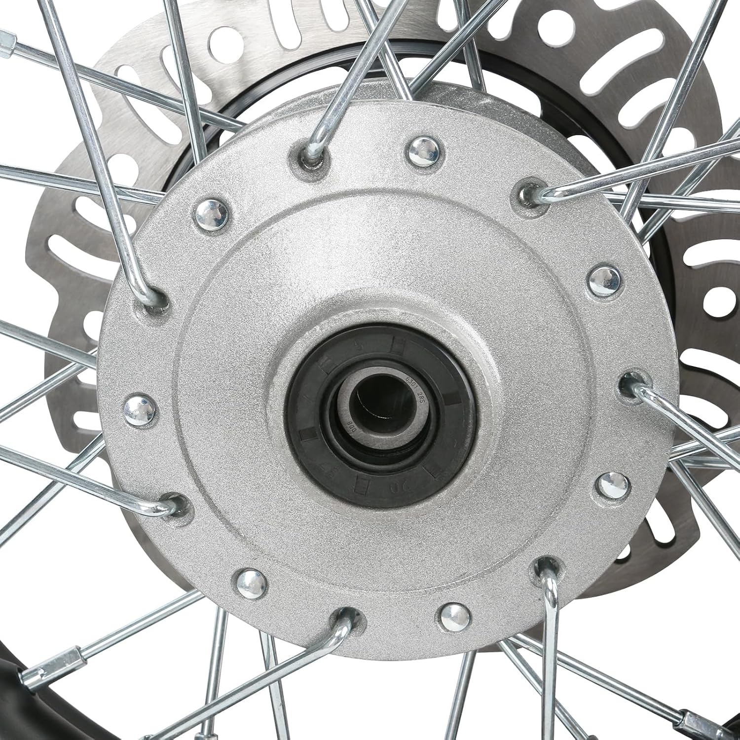 2.50-10 Dirt Bike Front Wheel Assembly with Tire, Rim, Inner Tube & Disc Rotor – Fits 50cc-110cc Pit Bikes, Mini Trail Bikes, Pocket Bikes, and Off-Road Motorcycles