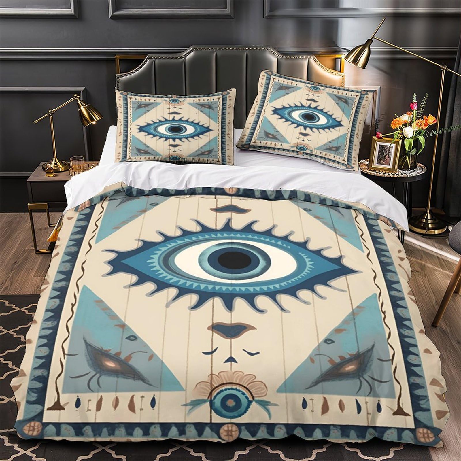 Parure de lit cannabis vibrant pour chambre d'ado garçon stylée super king
