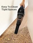 Handheld Vacuum Cleaner, Powerful Suction Portable Lightweight Hand Held Vacuum Cordless with 25-30Mins Long Runtime Rechargeable Battery Quick Charge for Home, Car, Carpet Stairs, Pet Hair Cleaning