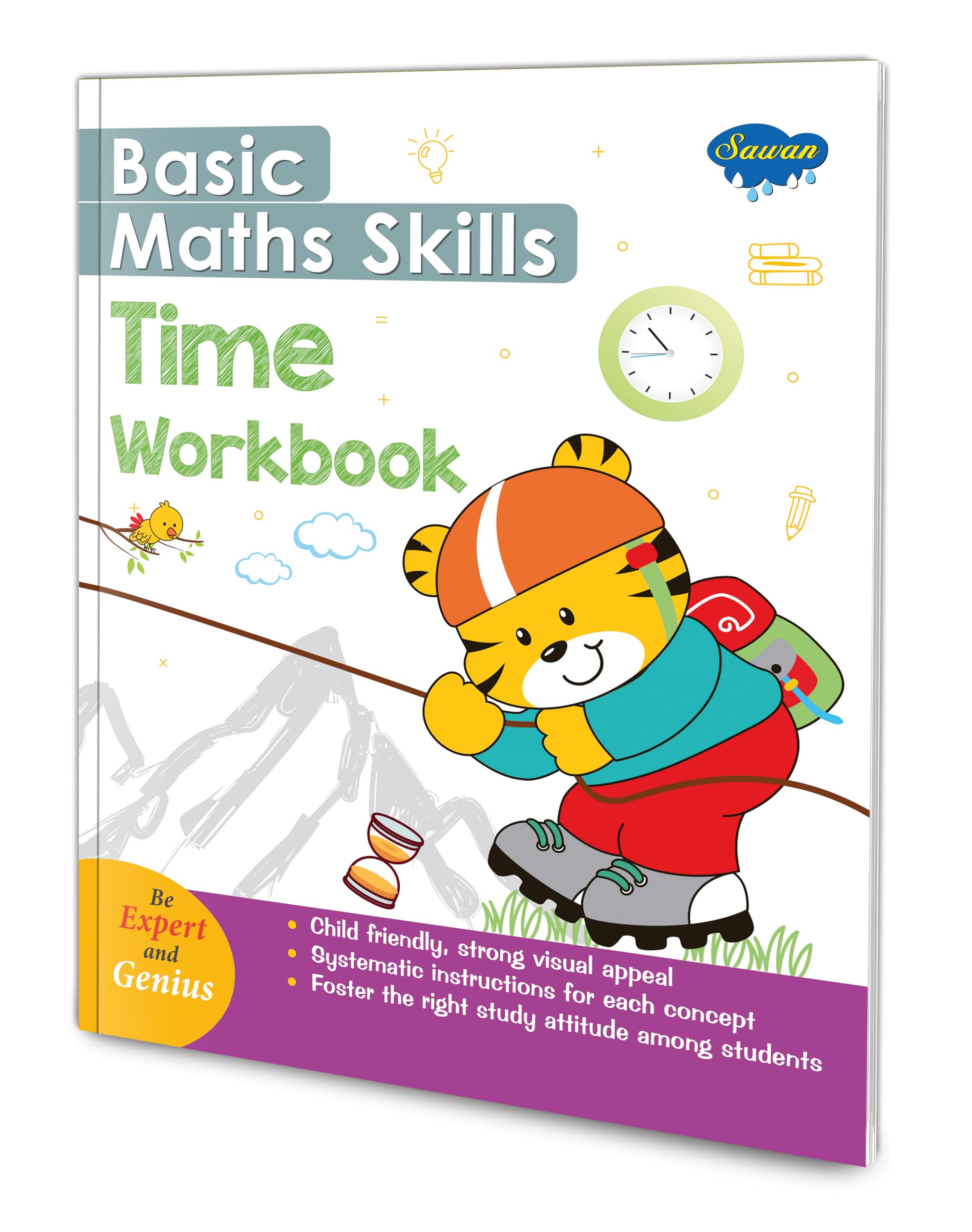 BASIC MATHS SKILLS WORKBOOK Time | Whiz Kid's Guide to Time Mastery [Paperback] SAWAN