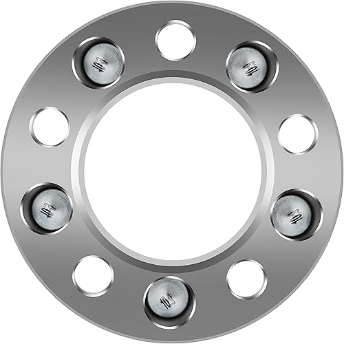 Miniatura 8 de Espaciadores de rueda de 5 x 4.5, 5 lengüetas, espaciadores de rueda de 2 pulgadas para J-e-e-p TJ XJ YJ ZJ KJ KK, 0.197x4.500 in con pernos de 12"