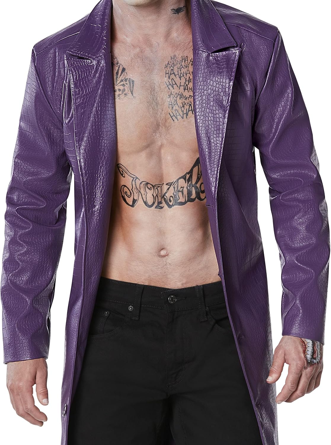 Miniatura 3 de Spirit Halloween Chaqueta Joker Suicide Squad para adultos, Multicolor