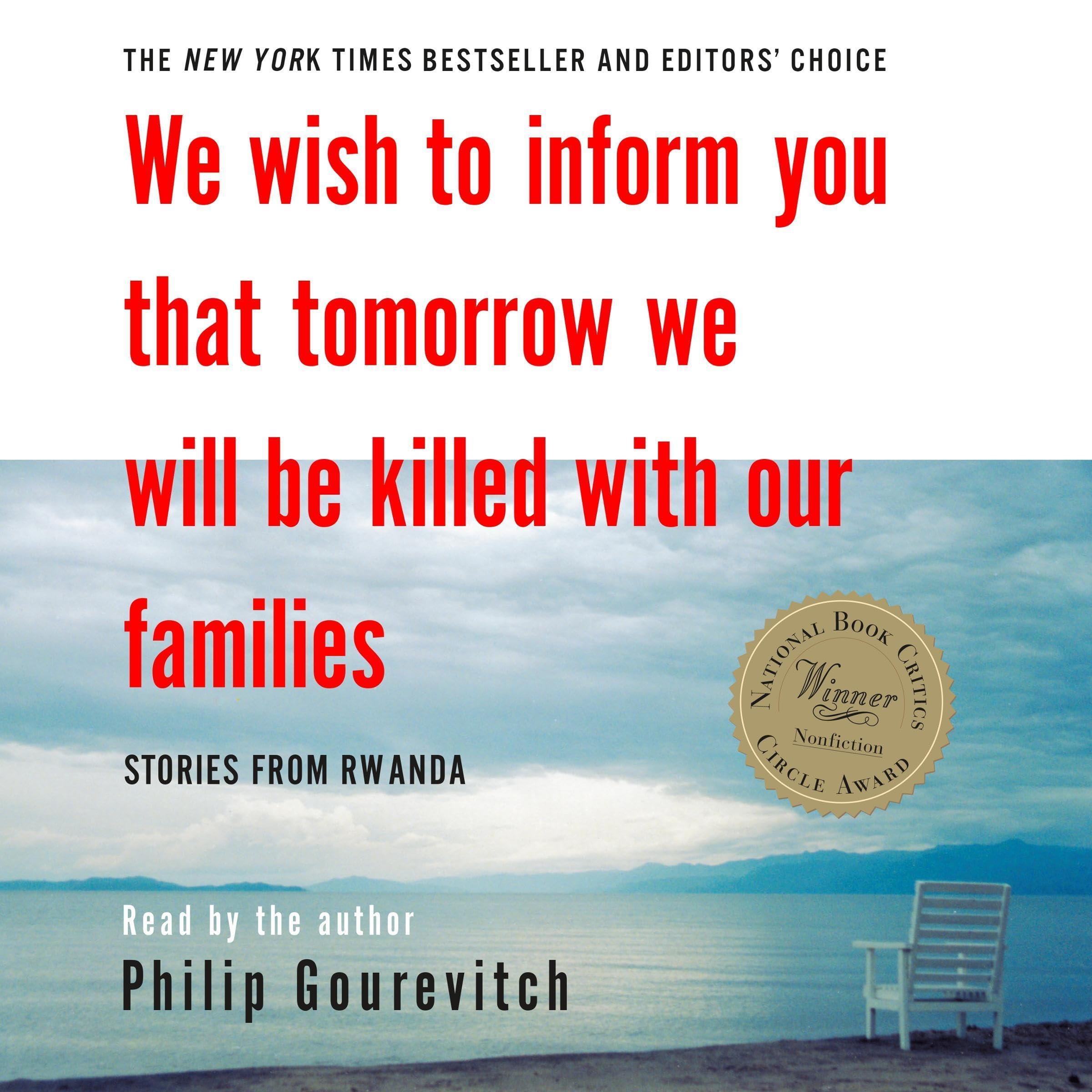 Cover art for We Wish to Inform You That Tomorrow We Will Be Killed with Our Families