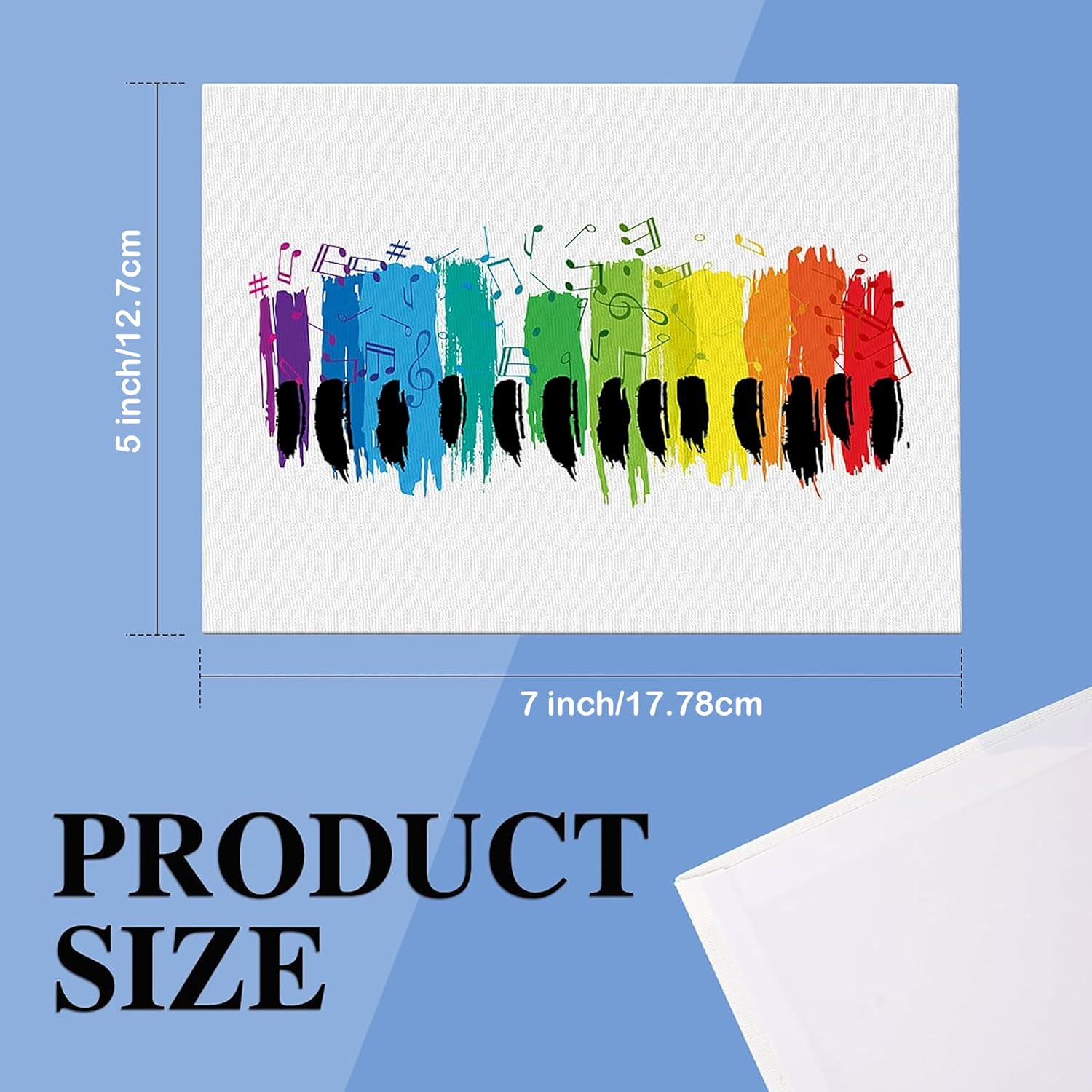 Rousrie Canvas Board for Acrylic, Gouache, Watercolour,Ink Painting Board, Art Supplies for Artist (100% Cotton Canvas) (6 PC (5x7))