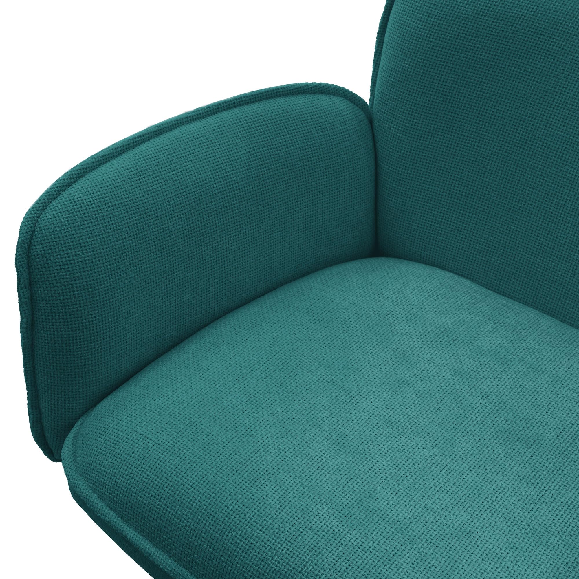 ML-Design Krzesla do Jadalni Obrotowe 2 szt. Benzyna Tapicerowane Fotele z Podlokietnikami i Oparciem 360° Komfortowe Krzesla Metalowe Nogi Ergonomiczne Krzeslo Kuchenne Salonowe Wypoczynkowe