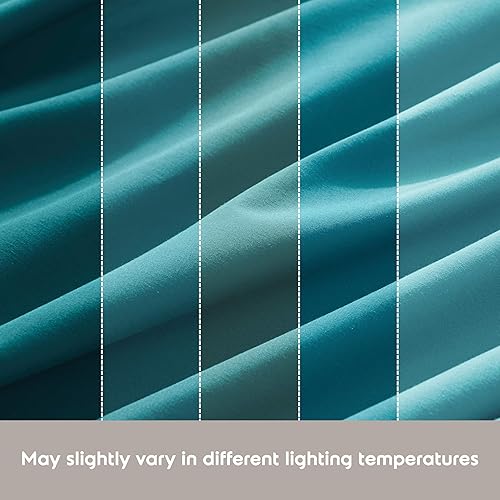 Miniatura 9 de Nestl - Juego de sábanas con bolsillo extraprofundo y de microfibra suave, 4 piezas, sábanas y fundas de almohada resistentes a la decoloración,