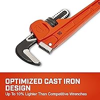 Vista 3 de Llave de herramientas de hierro fundido de hierro fundido de mandíbula delgada de 10