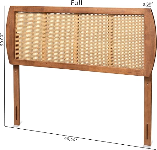 Miniatura 5 de Baxton Studio Cabeceros Harris, nogal ceniza