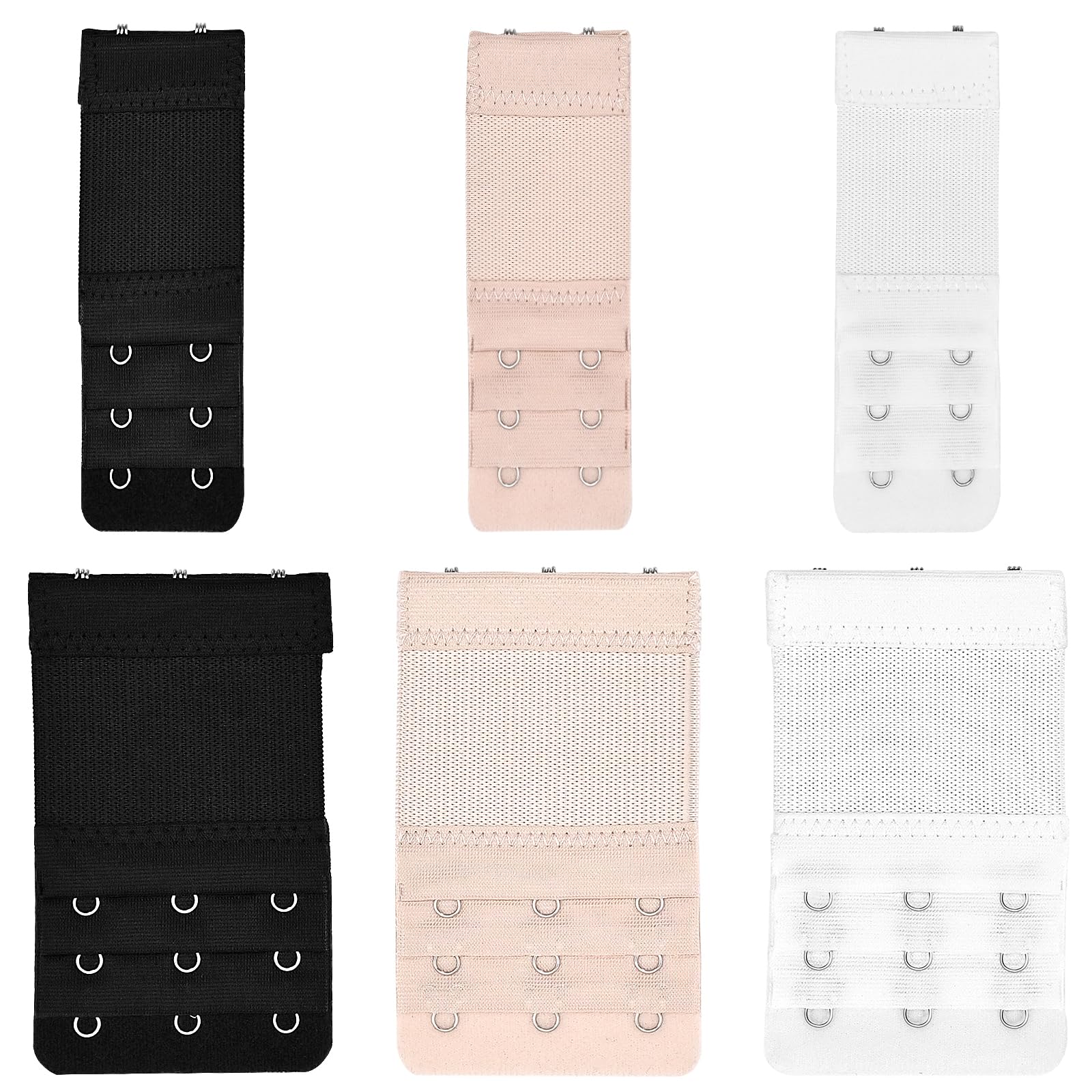 LICQIC Women's Bra Strap Extender, Bra Extensions (Set 9, 2 Hook+3 Hook)