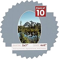 Vista 130 de Tapete de 5 x 7 para fotos de 4 x 6 pulgadas, con apertura de tablero ovalado verde Honeydew precortado, sin ácidos, mate para proteger tus