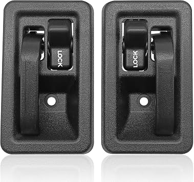 Interior Door Handles Pair Interior Handle Set Full Door Design Compatible with Jeep Wrangler YJ TJ Models Front Left Driver Right Passenger Side Replacement for 79540 79541